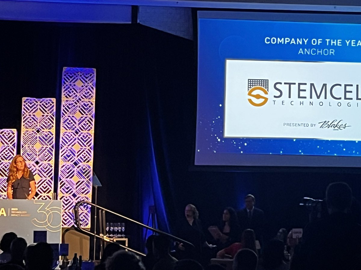 carlingdick's tweet photo. Congratulations @STEMCELLTech on being named Anchor Company of the Year! @wearebctech #2023BCTIAs https://t.co/hvFk27lKRb
