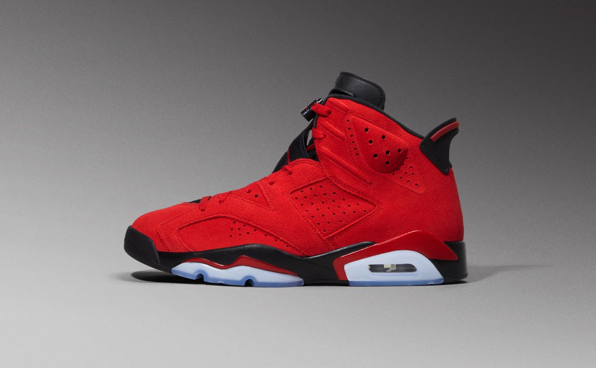jordan 6 red suede