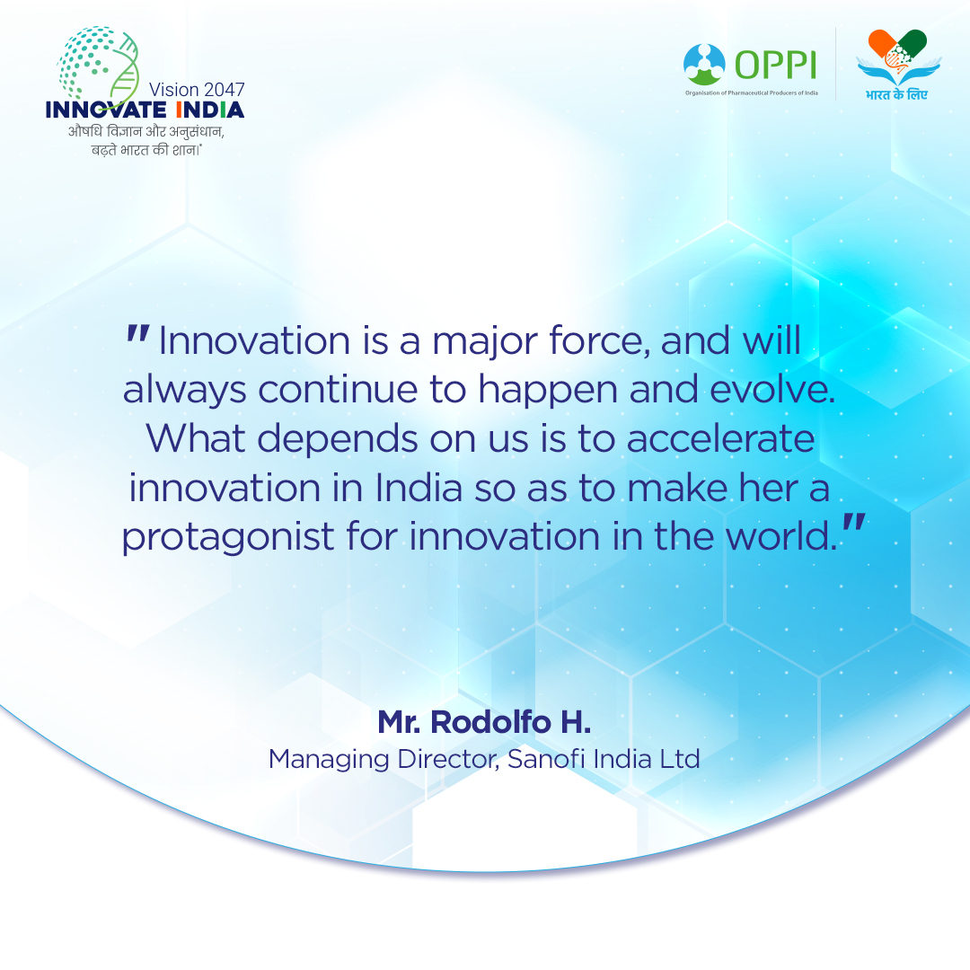 OPPI India (@oppiindia) on Twitter photo Sharing his welcome address at the OPPI #InnovateIndia Vision 2047, Mr. <a href="/RodHrosz/">Rodolfo Hrosz</a>, Managing Director, <a href="/IndiaSanofi/">Sanofi India</a> Ltd urged India to lead the global healthcare innovation movement, and set an example for the rest of the world. #BharatKeLiye Sharing his welcome address at the OPPI #InnovateIndia Vision 2047, Mr. <a href="/RodHrosz/">Rodolfo Hrosz</a>, Managing Director, <a href="/IndiaSanofi/">Sanofi India</a> Ltd urged India to lead the global healthcare innovation movement, and set an example for the rest of the world. #BharatKeLiye