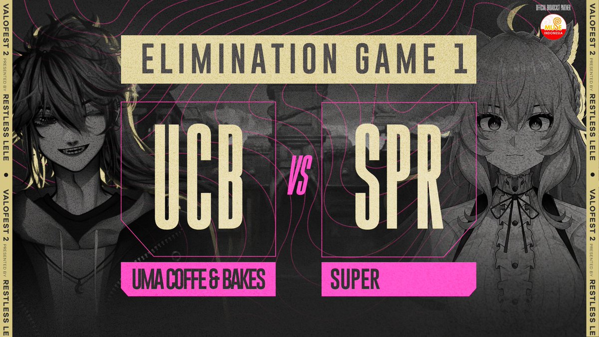 RestlessLele's tweet photo. 🚨ELIMINATION GAME 1 IMMORTAL FRONTIER🚨
First match of the day!
Live only at Muse Indonesia YouTube channel!
https://t.co/GMEd5vhROU
#Valofest2 #UCBWin #SuperWin https://t.co/iIds6yd0A3