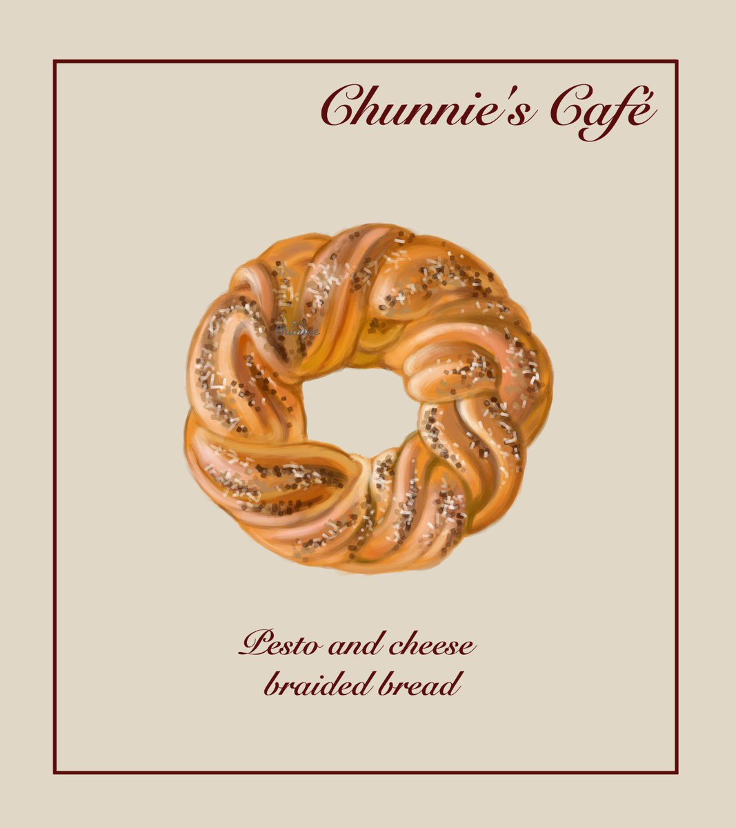 chunnieart's tweet photo. Another braided bread added to the basket. 😋🍞🧀❤️
Tasty art time with chunnie’s café 🫖👩🏻‍🍳👩🏻‍🎨

#foodillustration #foodillustrator #digitalart #digitalartist #boulangerie #braidedbread #bakery #speedpaint #commissionsopen https://t.co/gV9T9Yinzu