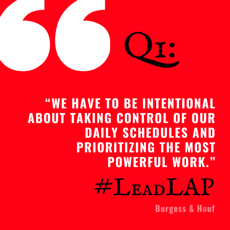 BethHouf's tweet photo. Q1 is here! Share with us your tips, strategies, and resources for time management. #LeadLAP https://t.co/3Ut8YaDtev