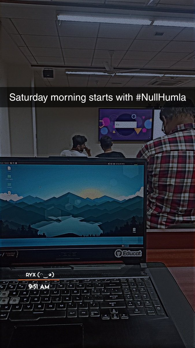 PadhiyarRushi's tweet photo. Attending #NullHumla organized by @NullAhm and the fun has just begun!! 😁✨ https://t.co/UckjzRxjzt