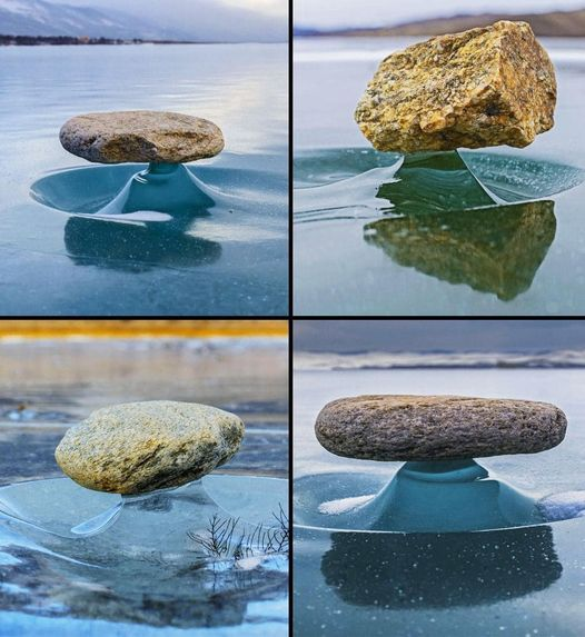 Al centro del gelo della Siberia si trova una meraviglia mistica chiamata Baikal Zen. Qui, sulla superficie vitrea del lago Baikal, le pietre sfidano la gravità, bilanciandosi su pilastri di ghiaccio snelliti, che ricordano le serene pile di pietra dei giardini giapponesi. Queste