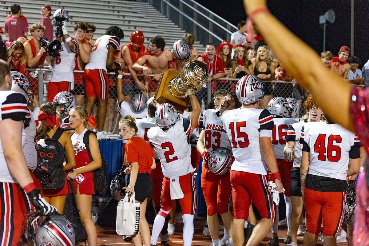 Even after all of these years, there’s still nothing quite like winning the #MoundShowdown.

Congratulations, <a href="/Coach_A_MHS/">Mike Alexander</a>, on your first victory in this storied rivalry.

#MarcusDNA #WinTheDay #txhsfb #BeatFloMo