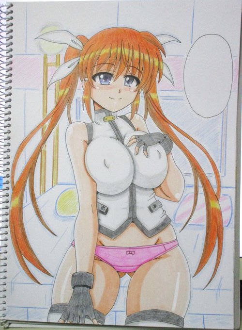 リリマジなのはさん本進捗。こちらは3ページ目、バリジャケインナー姿です。
なお全体では折り返しを超えて後半戦に突入してます。 