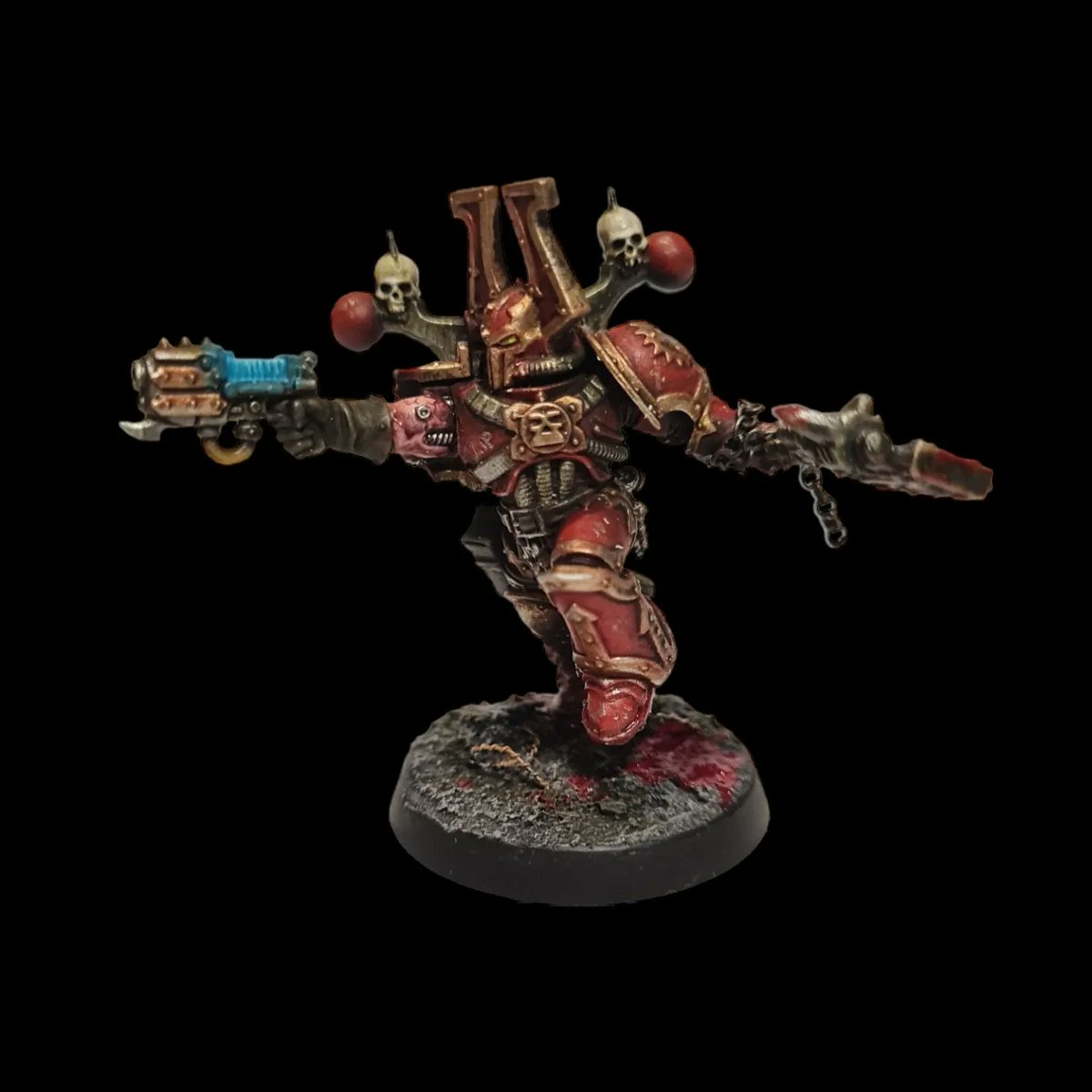 Dad_Hammer40k's tweet photo. Bit late to the party, but heres my new addition army. The Son's of Slaughter.
#40K #warhammer40k #warhammercommunity #khorne #khornebezerkers #bloodforthebloodgod #skullsfortheskullthrone https://t.co/NiVd3KVIvn