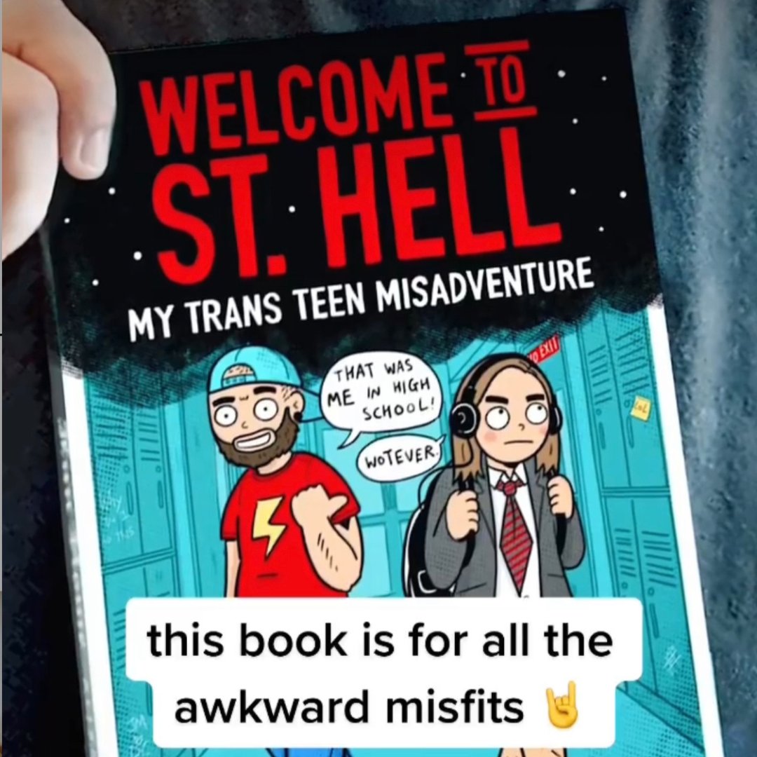 LiberateHQ's tweet photo. "I’ve been drawing cartoons since I was a kid, and in the first lockdown I had this sudden surge of inspiration to start telling my own transition story in comic form" @lewishancoxfilms @welcometosthell #transitionstory #litwithliberate https://t.co/WIXlEh5dwF