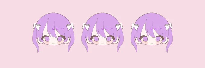 顔だけヘッダー¥350口の形は変更可値下げしましたDMください! #量産依頼 