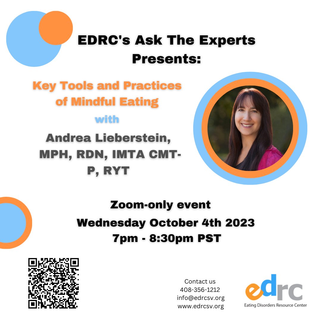 COMING UP SOON! Join us for this event by registering here: us02web.zoom.us/meeting/regist…

#mentalhealth #community #edrecovery #bayarea #asktheexpert