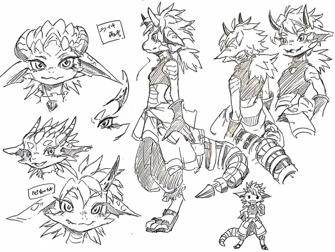 #今月描いた絵を晒そう 
バツイチ狐の方は、お見せ出来る範囲でラフ3枚でした⸜( ` ᵕ ` )⸝ 