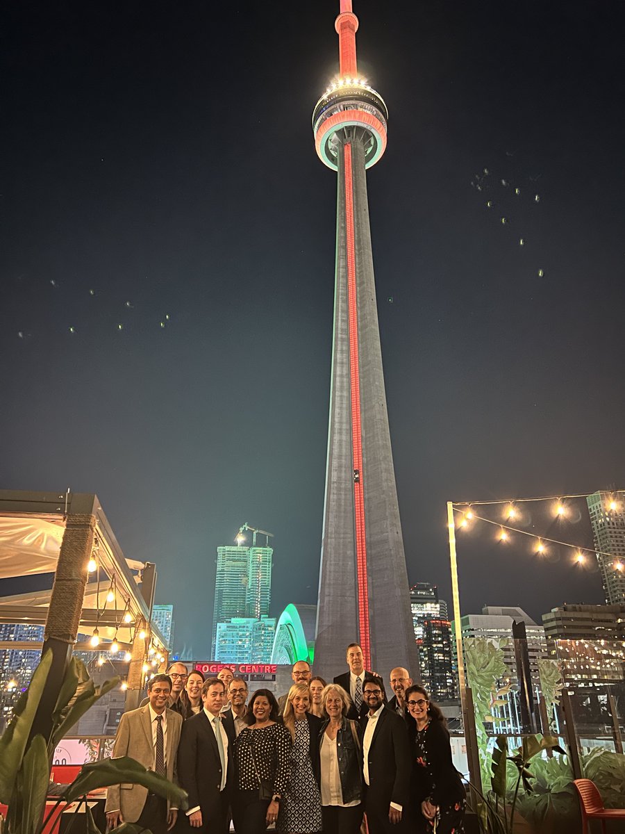 Awesome rooftop venue for drinks tonight at #ASNC2023 - Bar Cana in Toronto! @MyASNC