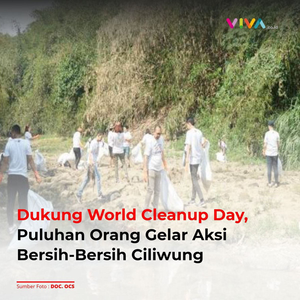 VIVAcoid's tweet photo. Sekitar 50 orang melakukan aksi bersih-bersih di sekitar hulu Sungai Ciliwung yang berada di dalam area Taman Edukasi dan Konservasi Ciliwung, Depok, Jawa Barat.
Selengkapnya di https://t.co/H34cDbK5lX
___
#VIVACOID #CILIWUNG #OCSGROUP #WORLDCLEANUPDAY https://t.co/0lMCpOM5Fr