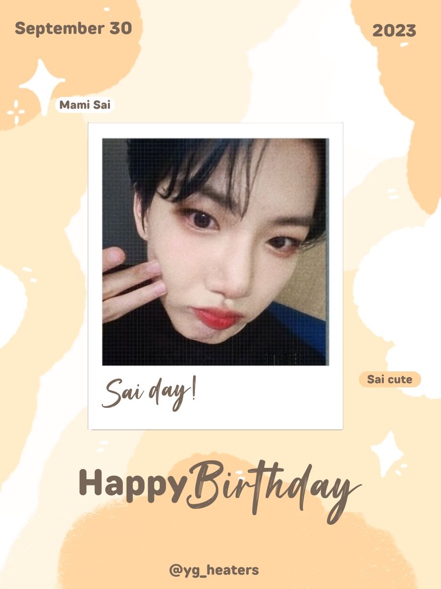 yg_heaters's tweet photo. Happy birthday Sai! <3
🤍 2023.09.30

#saikyut #mamisai #junkyu #hbdsai #whereareyou #sai @ddmshky https://t.co/C7Gpw5oGEV