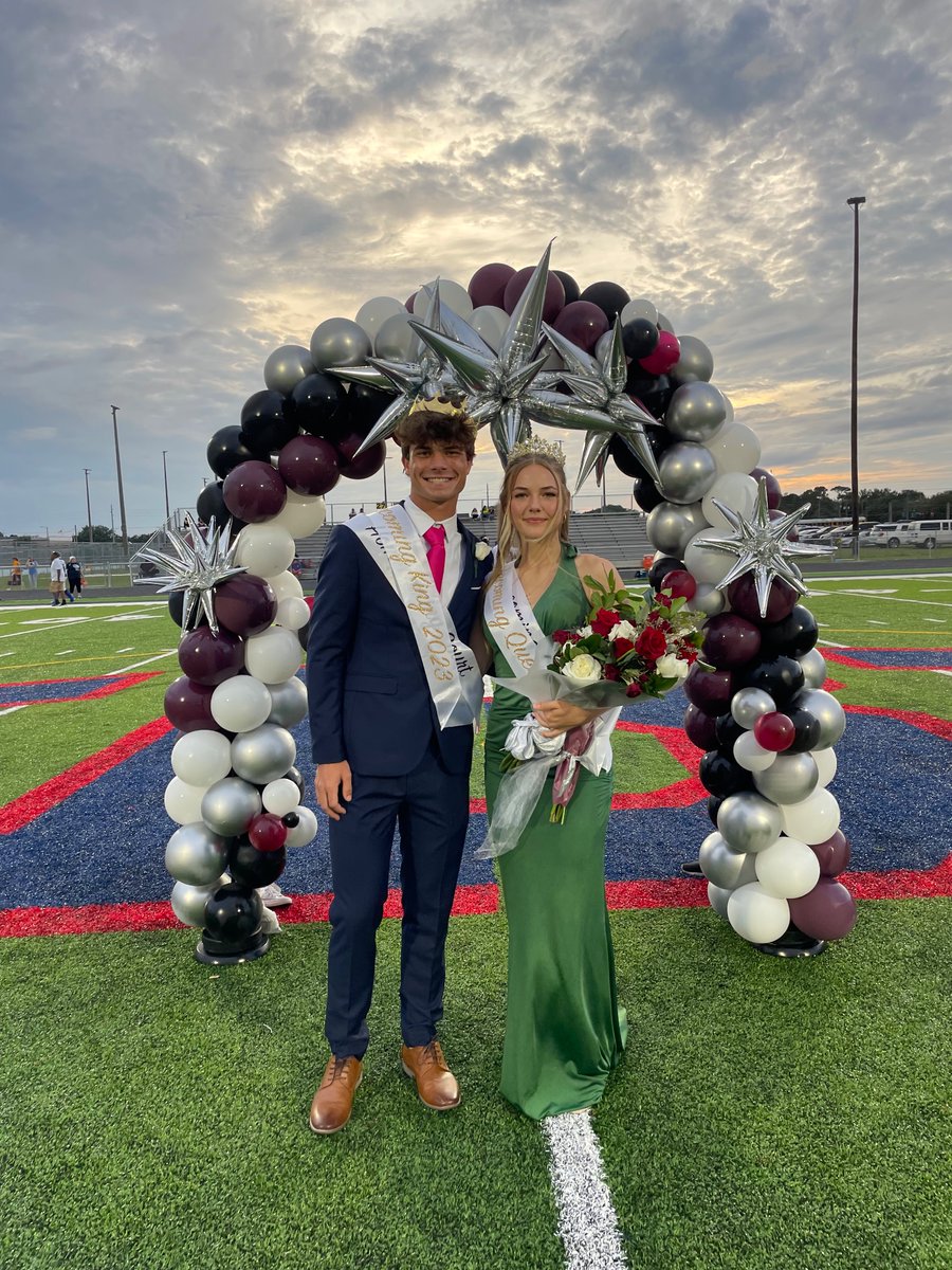Congratulations to our homecoming King and Queen, Addison Scott and Lindsey Burgess.