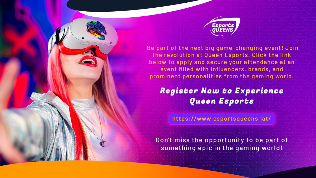 👑📷Be part of the next big game-changing event! Join #EsportsQueens summit and listen to the experts in the field of #esports, gaming and tech about the challenges and opportunities in Mexico and Latin America for gamers! Register here: esportsqueens.lat