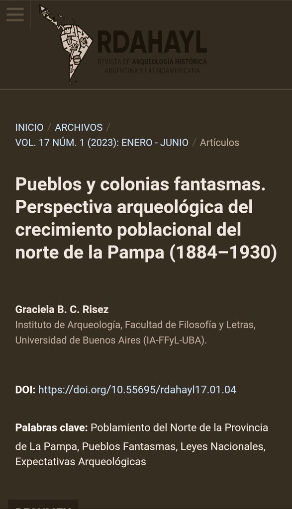Arqueología histórica de frontera |GEAHF tweet media