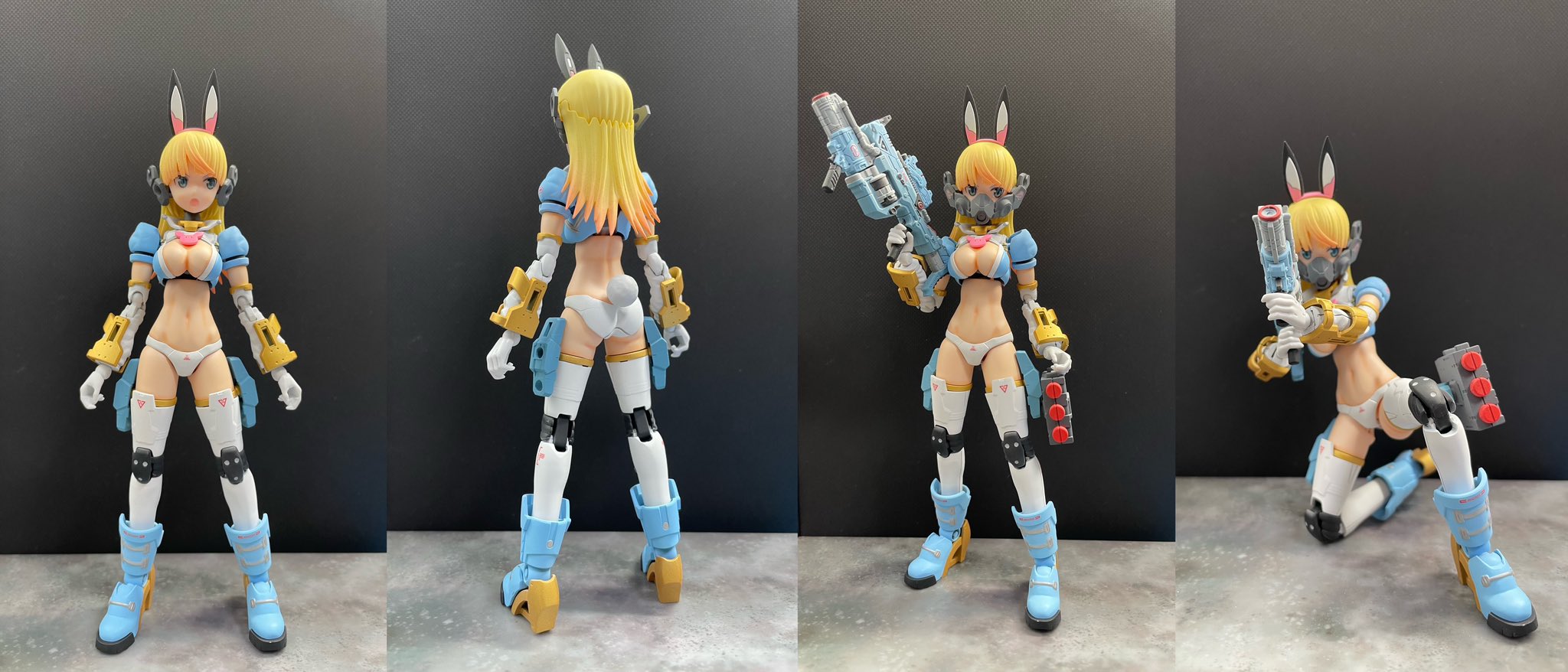ミキシング完成品、ブラックミネルバ、ガールガンレディ、プラモデル塗装改造品。 ミキシング完成品、ブラックミネルバ、ガールガンレディ