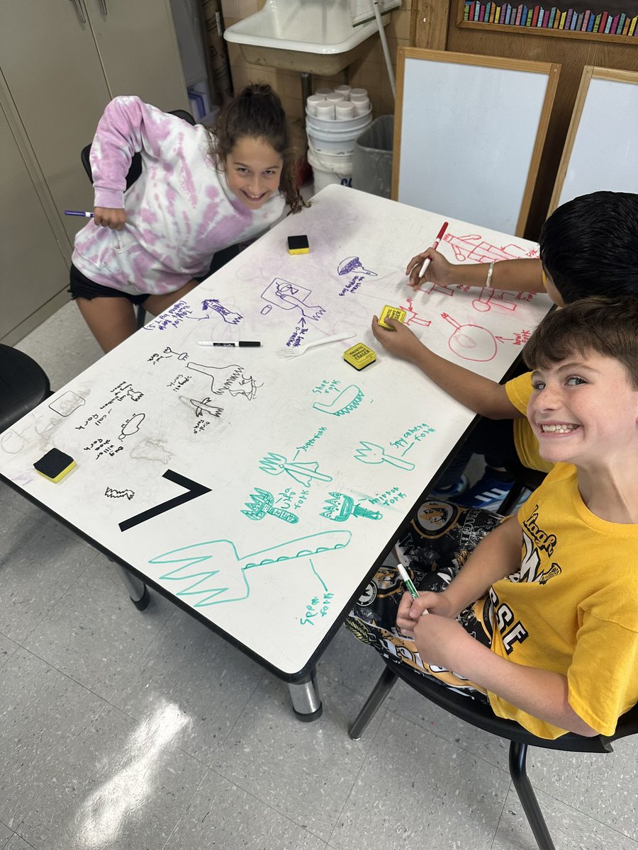 WantaghSTEAM's tweet photo. During our first #SCAMPER activity these 5th graders got super creative with bowls, forks, straws and bottles. It was so much fun to see their tables fill up with ideas @wantaghel @WantaghSchools #STEMeducation #elementarystem #elementarysteam https://t.co/TM695ryCxD