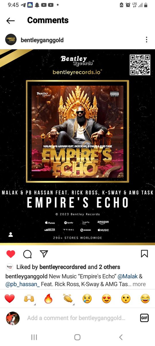 pb_hassan's tweet photo. PB HASSAN features with @rickross305 Rick Ross &amp; Others on the New Collab "EMPIRE'S ECHO"🔥🔥🔥 All Digital platforms 🎵🎵🎵🔥🧨🌏🗣🔝💯 https://t.co/x1B7M6xPGl