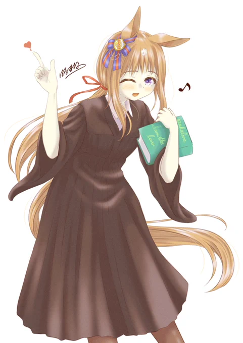 「今日は私が法律です」 #ウマ娘 #グラスワンダー
