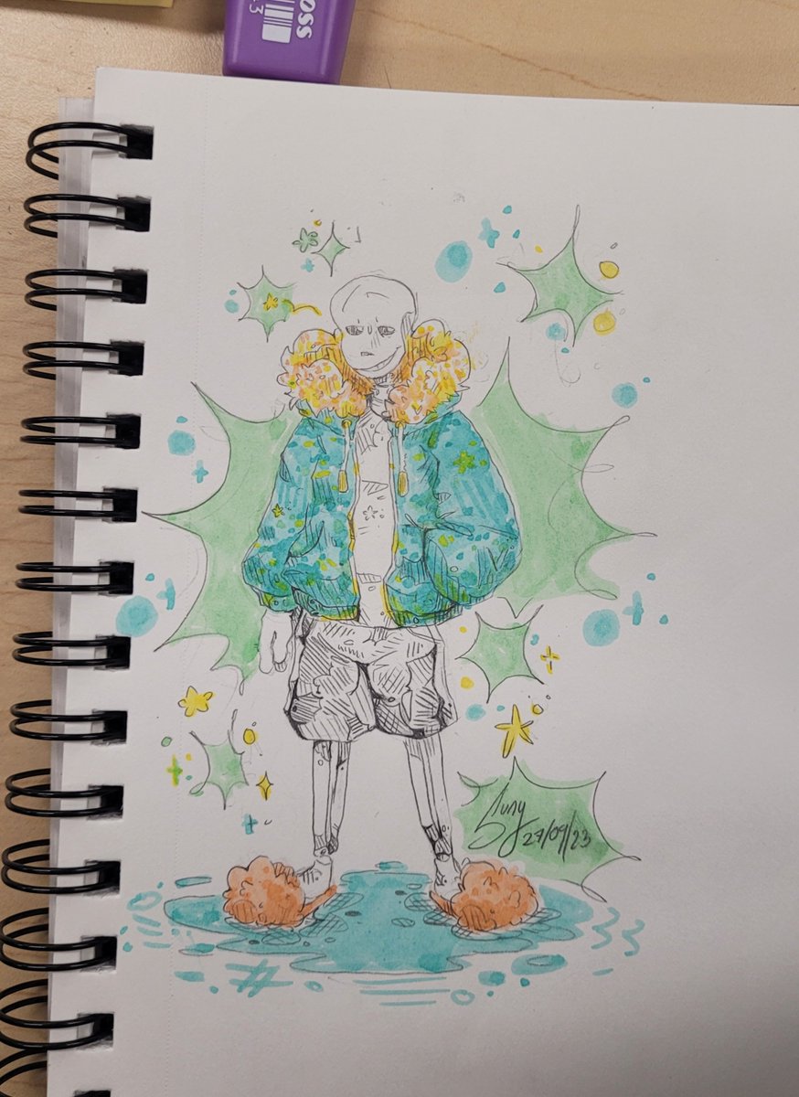 sunydrop1's tweet image. Schooldoodles !! :D #sans #spamton #sill