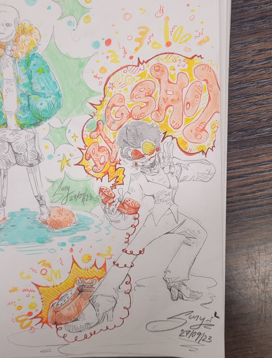 sunydrop1's tweet image. Schooldoodles !! :D #sans #spamton #sill