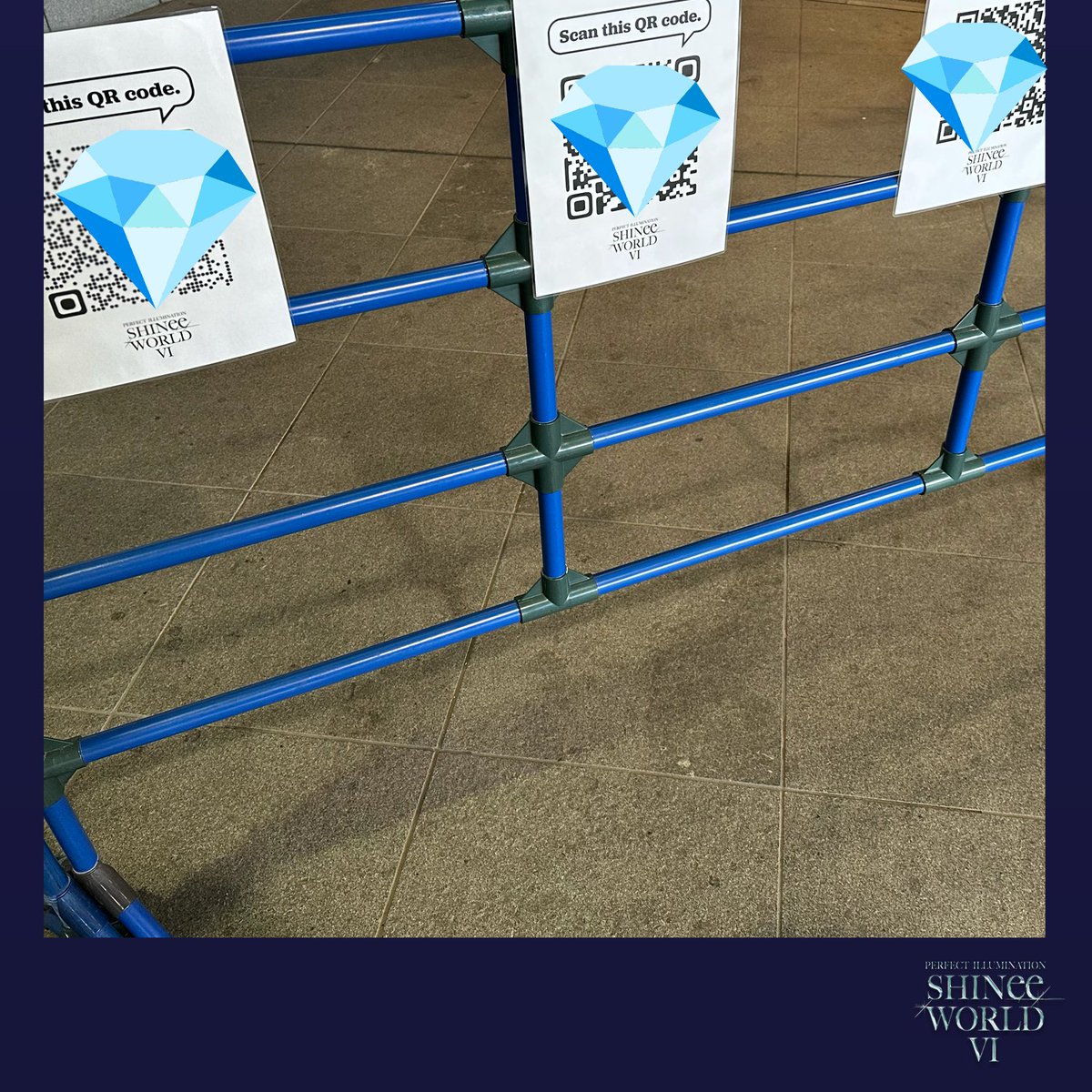 SMTonlinestore's tweet photo. 「SHINee WORLD VI [PERFECT ILLUMINATION]」
公演会場にご来場の皆さまへ✨

一般販売、会場受取ブース付近に貼られているQRコードをぜひ読み取ってみてくださいね♪

何がでてくるかはお楽しみです💕

#SHINee #SHINee_WORLD #SHINee_WORLD_VI https://t.co/xkbYj4niej