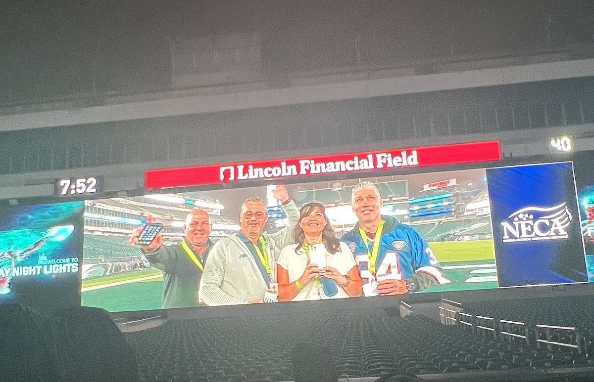 joditravers's tweet photo. Fun opening night @LFFStadium #NECAPhilly23 https://t.co/iptw9oeBS2