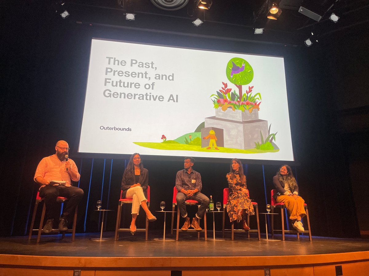 What a panel! 

On the past, present, and future of genAI w/ 
- <a href="/nikhilaravi/">Nikhila Ravi</a> of meta
- <a href="/GokuMohandas/">Goku Mohandas</a> of <a href="/anyscalecompute/">Anyscale</a>  
- <a href="/sarahcat21/">Sarah Catanzaro</a> of <a href="/AmplifyPartners/">Amplify Partners</a>
- academic cal bear eecs phd <a href="/sh_reya/">Shreya Shankar</a> 🤌