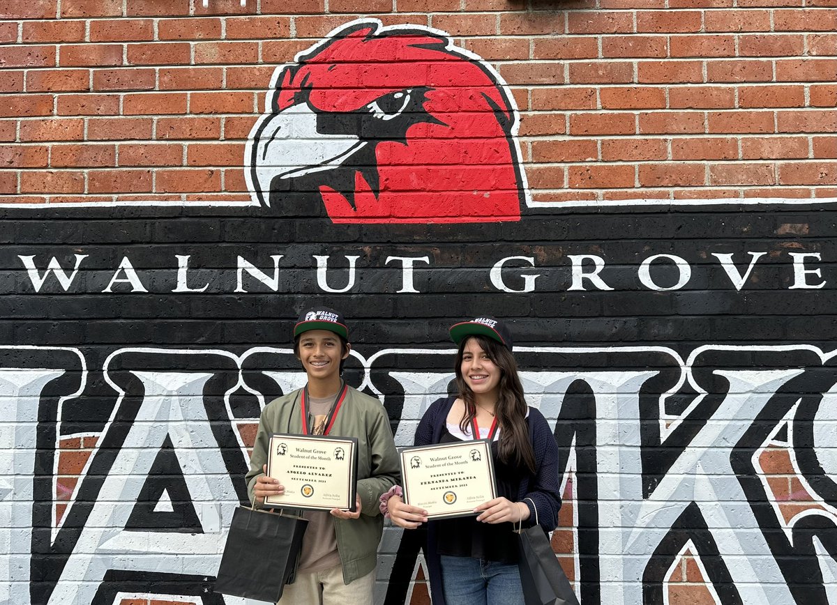 WalnutGroveInt's tweet photo. Congratulations to our 8th grade Students of the Month for September! Keep up the great work. β₯οΈπ€π€ #wgis #walnutgrove #wcusd #wgispride #hawkspirit #8thgrade #studentofthemonth @WalnutGroveInt @WestCovinaUSD https://t.co/v8iWJ4HebC