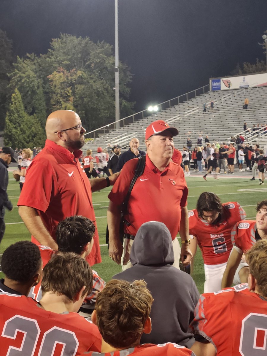 MentorAthletics's tweet photo. Cards present Mr Danburg with tonight's game ball for his 50 years of service to Memtor Football! #onceacard #thetandard https://t.co/oAvx1JB5qV