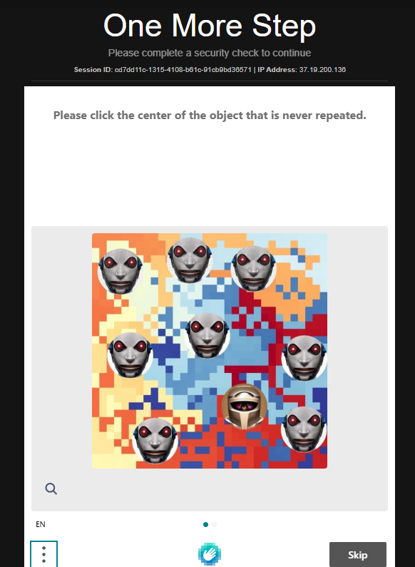 Ace_Warrior365's tweet photo. WHAT IS THIS SCARY CAPTCHA I GOT FOR EPIC GAMES OH MY GOD https://t.co/D6aZQgHJSR