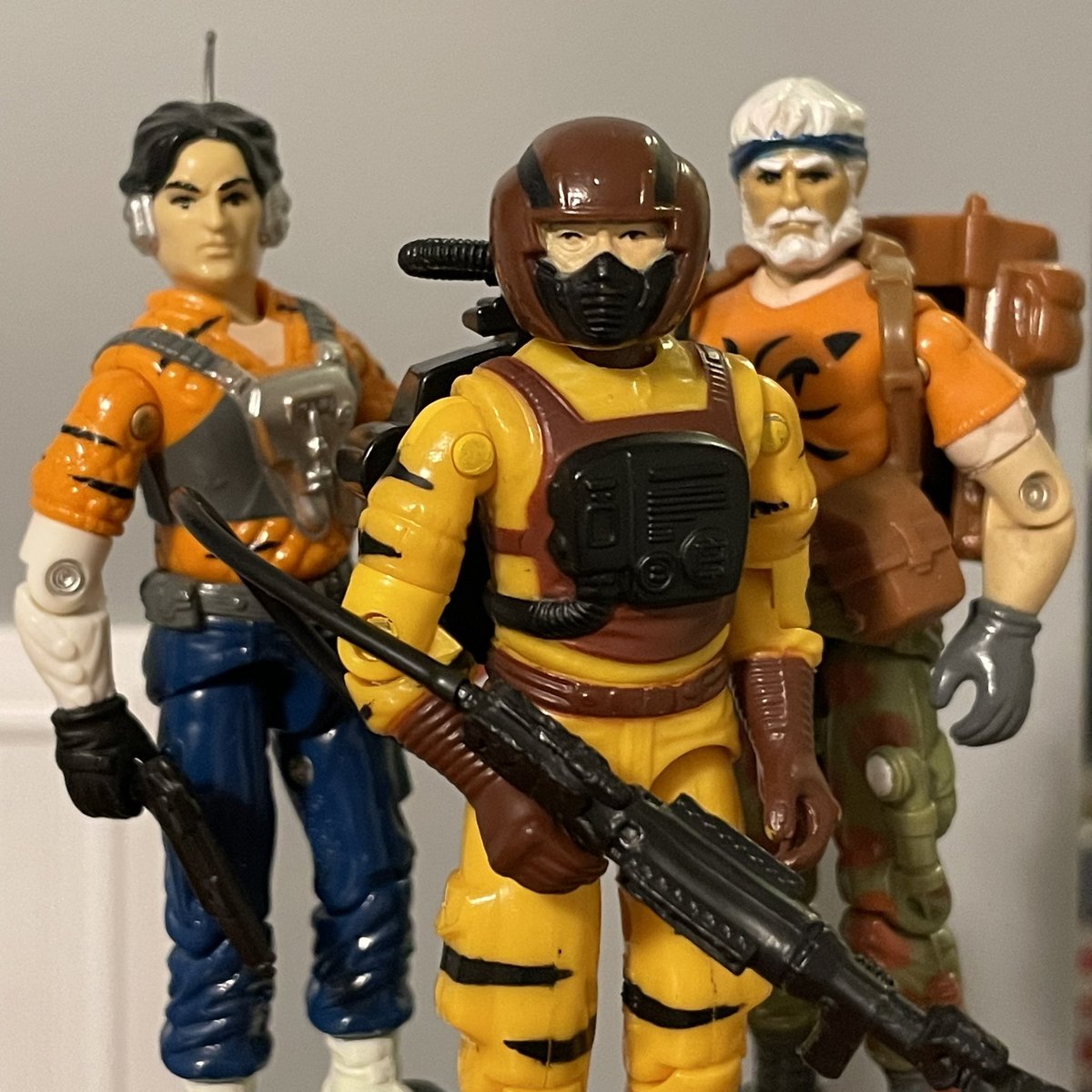ChaplainJoePod's tweet photo. My small, but important (to me) international #GIJoe #TigerForce collection. #yojoe #gijoecollector #gijoecommunity #gijoenation #tigerforcefriday https://t.co/AsV1vlc5TS