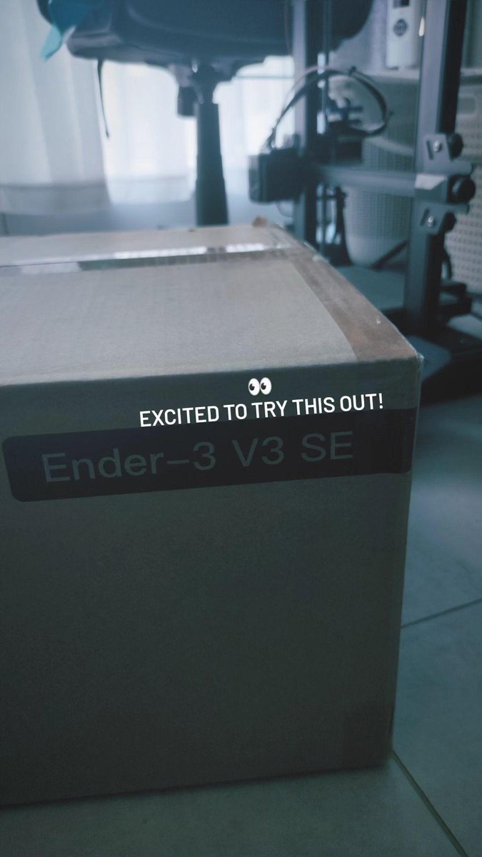 Cyubic3D's tweet photo. Ender v2 Neo got a new friend 👀✌️
~ Ender 3 v3 SE
@Creality3dP 

Excited to try it out! ✨ https://t.co/tRU0LbvJ4x