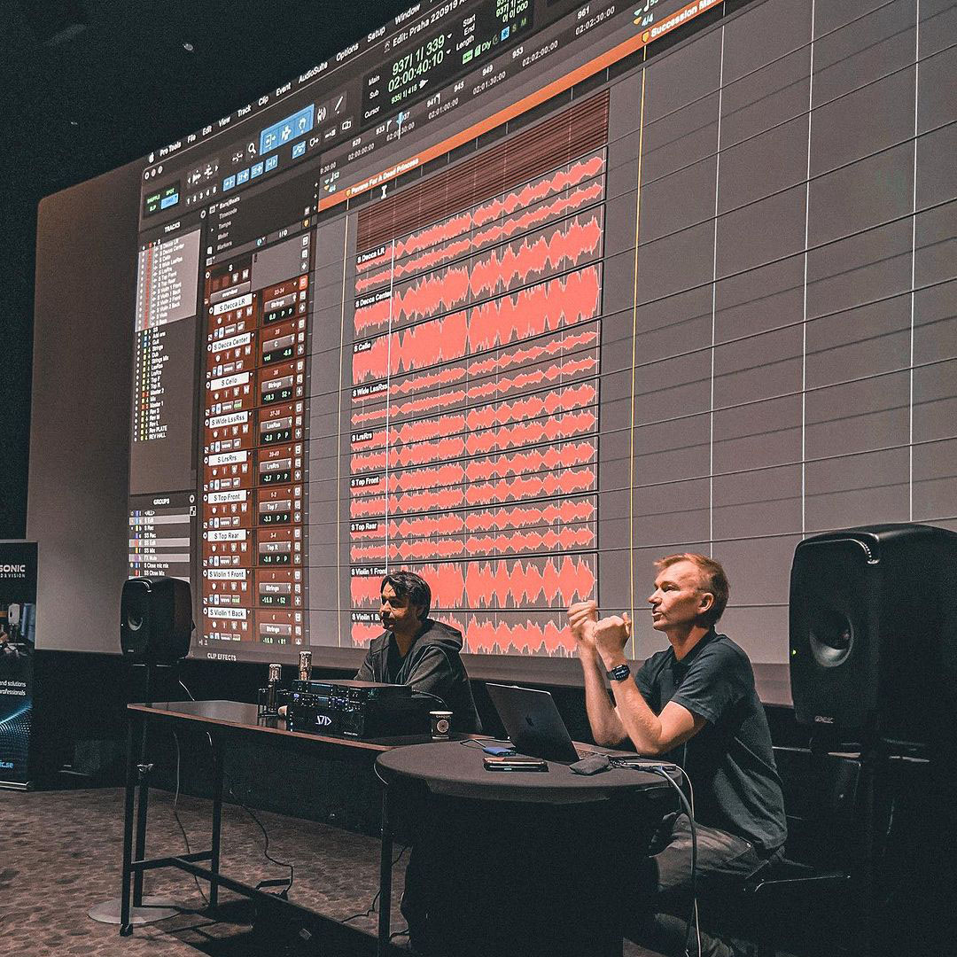 AvidProTools's tweet photo. 😍 Dolby Atmos Music Workshop 
📷 https://t.co/nLuG39QnCt
▶️ https://t.co/LNIgmkN0JV

#bigsession #dolbyatmos #music #workshop #makingmusic #immersivemusic #protools #avid https://t.co/n3x1wBx5ll