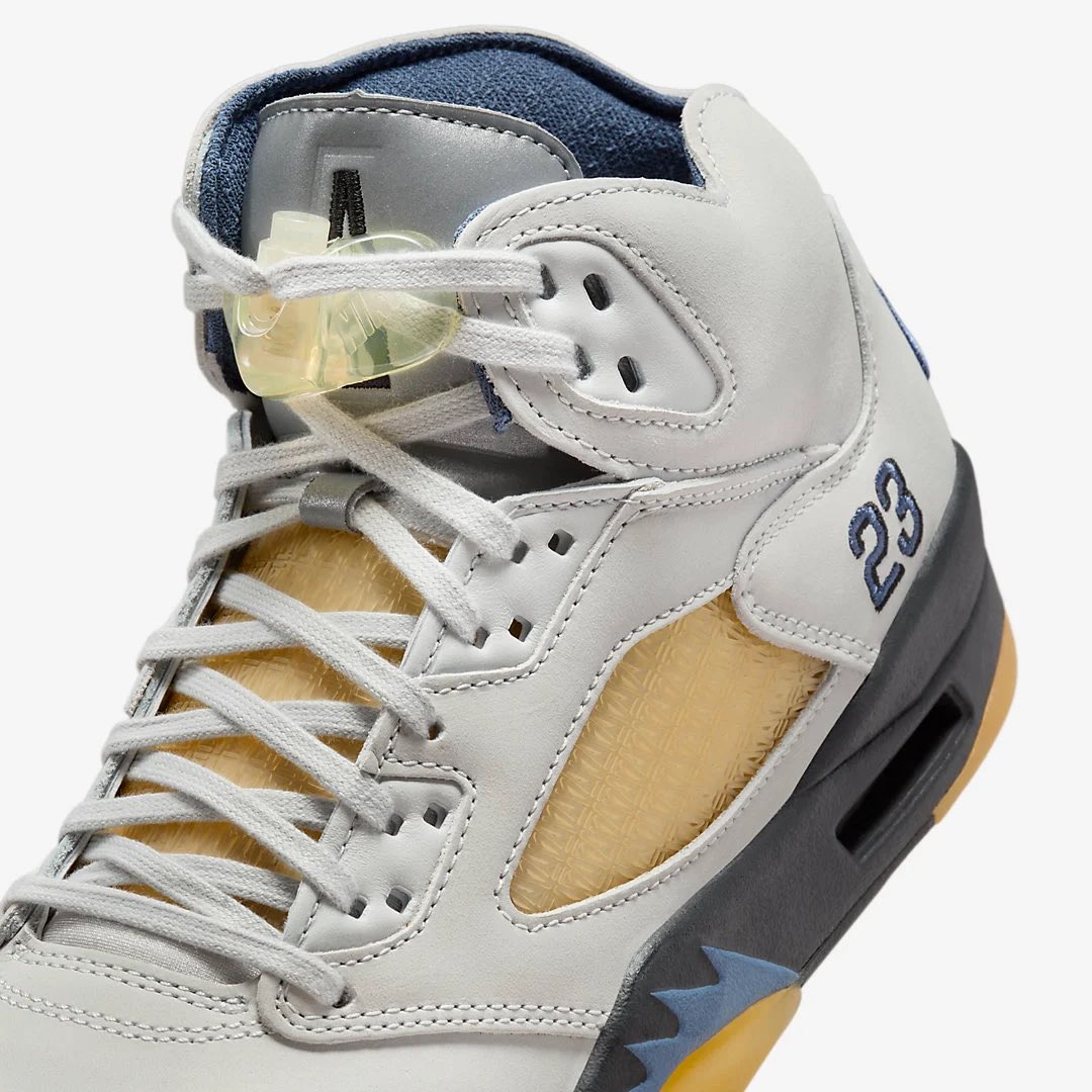 PureDopeKicks's tweet photo. The A Ma Maniére x Air Jordan 5 “Diffused Blue” is expected to release on November 22, 2023. https://t.co/whKEbSc16x