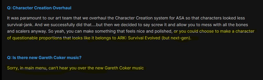 Songbird_Gamer's tweet photo. OMG I want to know who wrote this week's @survivetheark #Communitycrunch. Because it's a masterpiece. 😂 Give that person a raise. I'm so excited! Especially for the new building system &amp; instanced rendering &amp; wild baby dinos! #PlayArk #ARKSurvivalAscended #ARKSurvivalEvolved https://t.co/1h0hctxpe3