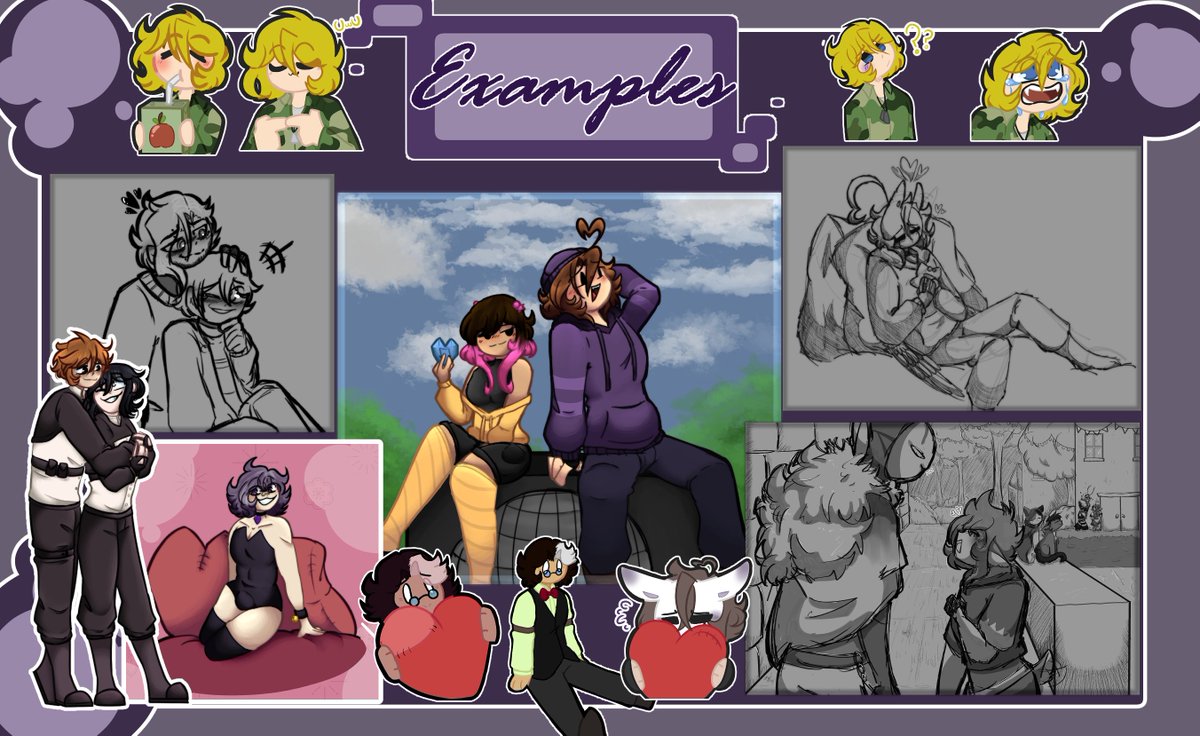 Buenas!
He actualizado mi tabla de comisiones, por si gustan apoyarme!
Pueden contactarme en X por si les interesa!

Hello!
I have updated my commission table, in case you want to support me!
You can contact me on X if you are interested!

#commissionsopen #CommissionSheet