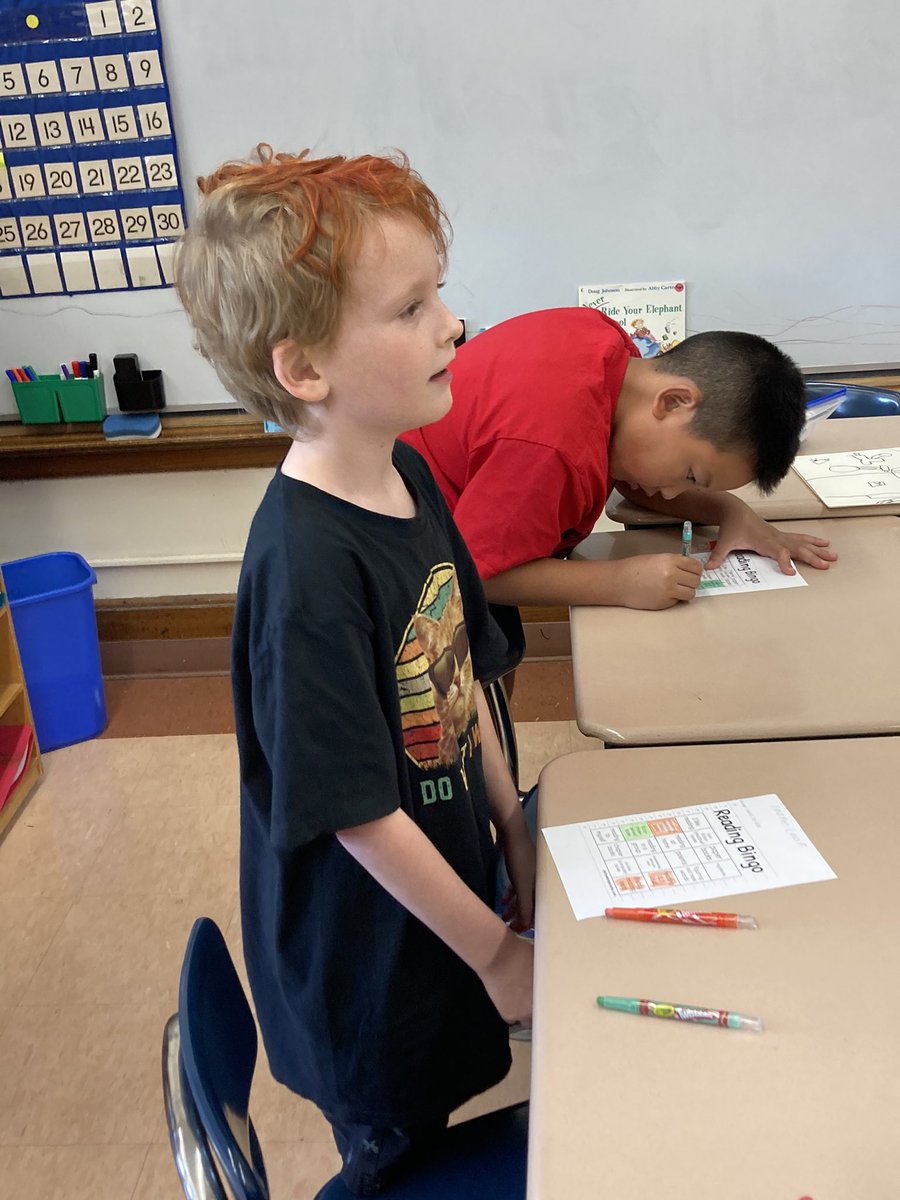 JenChap74's tweet photo. September went by in the blink of an eye. 👁️ From alphabet “boot camp” with the kinders, to phonics fun with third grade, to reading interest bingo in fourth, we learned a lot and had a lot of fun, too. It’s shaping up to be a great year in AIS reading. https://t.co/CoxhCjIysS