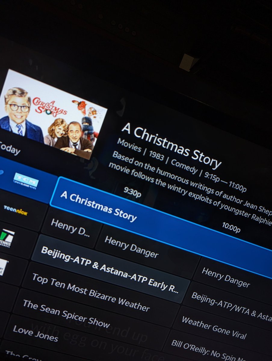 It's not even past September yet but look what #TurnerClassicMovies is already playing! #AChristmasStory is a great film and all but if you guys are gonna play a #BobClark film can't you play #ChildrenShouldntPlayWithDeadThings or #Porkys?