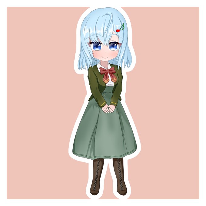 おはようございます!今日から通う学校の制服着てみたよ21時から配信で! 