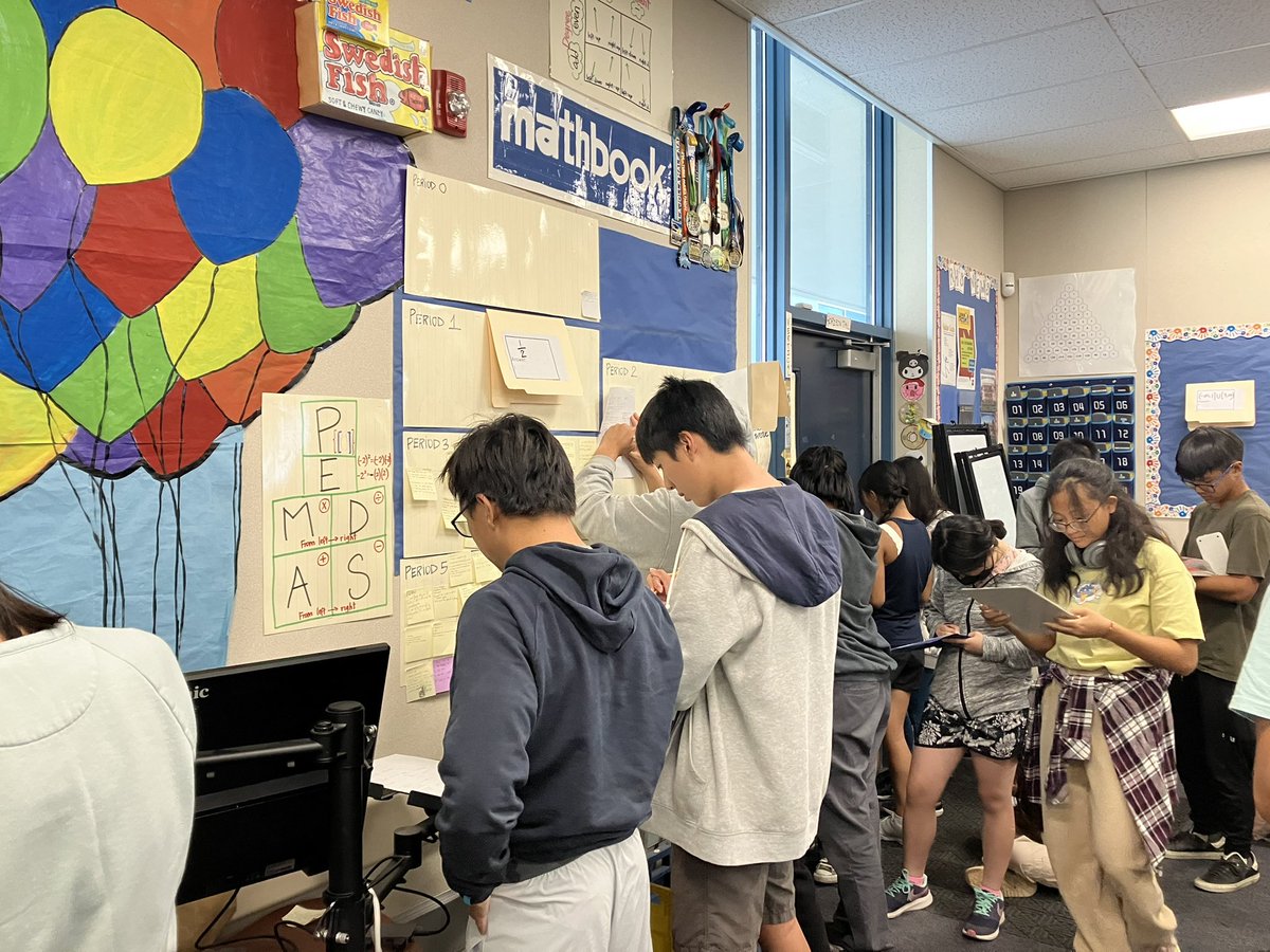MrsPascaleCo's tweet photo. Love to put a math scavenger hunt for my students when I can. https://t.co/LWQrpZk95k