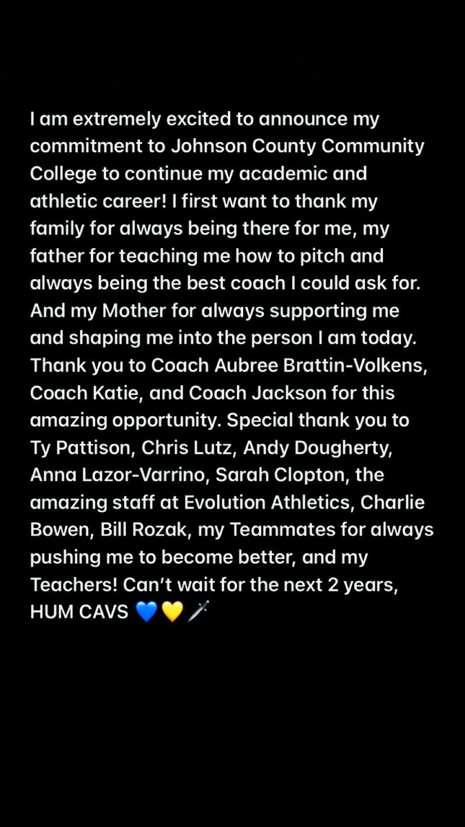 elsacarrillo35's tweet photo. HUM CAVS‼️ 💛💙🗡️

@jccc_softball @KCPeppers_Lazor https://t.co/5pbjYTnllK