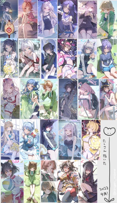 #今月描いた絵を晒そう
今月もたくさん描きました!💪 