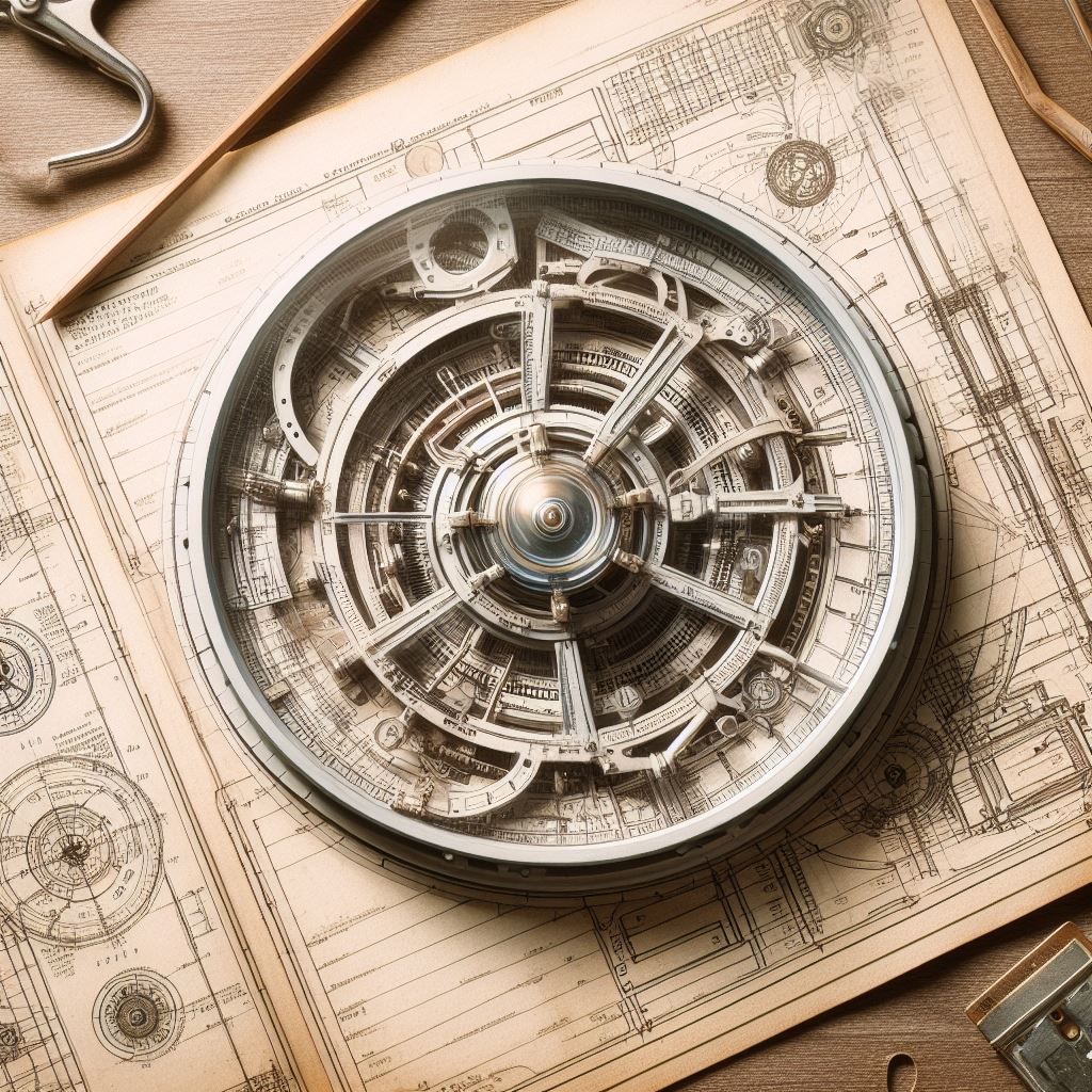 71marc77's tweet photo. Demandé à BING AI DallE: "Montre un plan et design détaillés d'un appareil qui permet le voyage temporel pour des humains" https://t.co/neaFgLabch