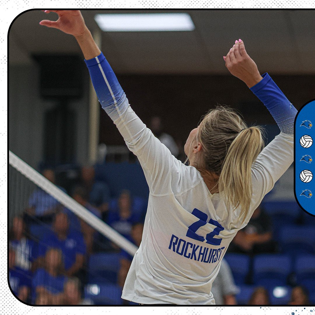 RUhawks's tweet photo. WHAT A NIGHT 🏐

@rockhurstuvb wins in 🖐🏼 

#RockU https://t.co/r52IXJ1jLA