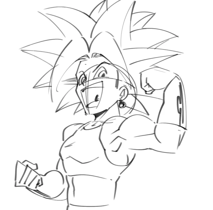 Kefla scribble w the new brush bc I think it's been genuinely like 2 years since i last drew her 