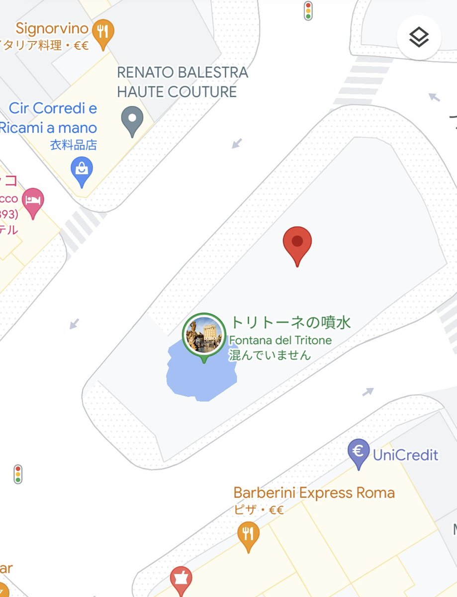 ジョセフとシーザーが出会ってすぐケンカした場所の噴水 