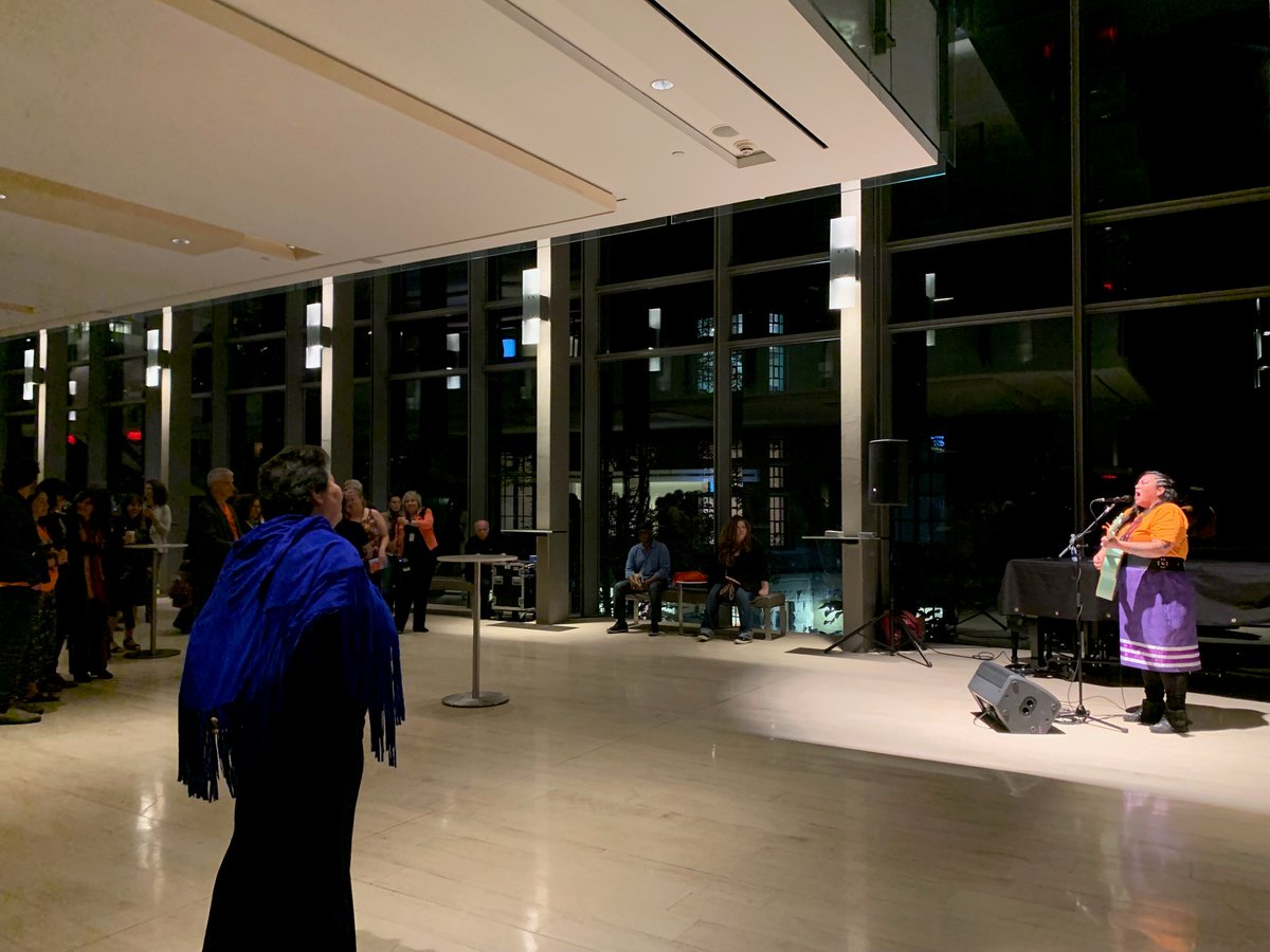 KoernerHall's tweet photo. A very beautiful and emotional night as we commemorated Truth and Reconciliation at #KoernerHall with @therealzoeyroy, #IsaiahCada, #AndrewMcAnsh, #AndrewBalfour, @jtaylorband, #MarieGaudet, #JimmyDick, and @MusicLacey. https://t.co/anWLzRaw9o